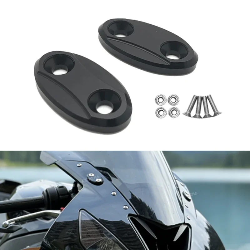 Cubierta de la Base del Espejo Retrovisor para BMW S1000RR S 1000 RR S1000 RR 2009-2019, Cubierta Orificio Espejo Elimin
