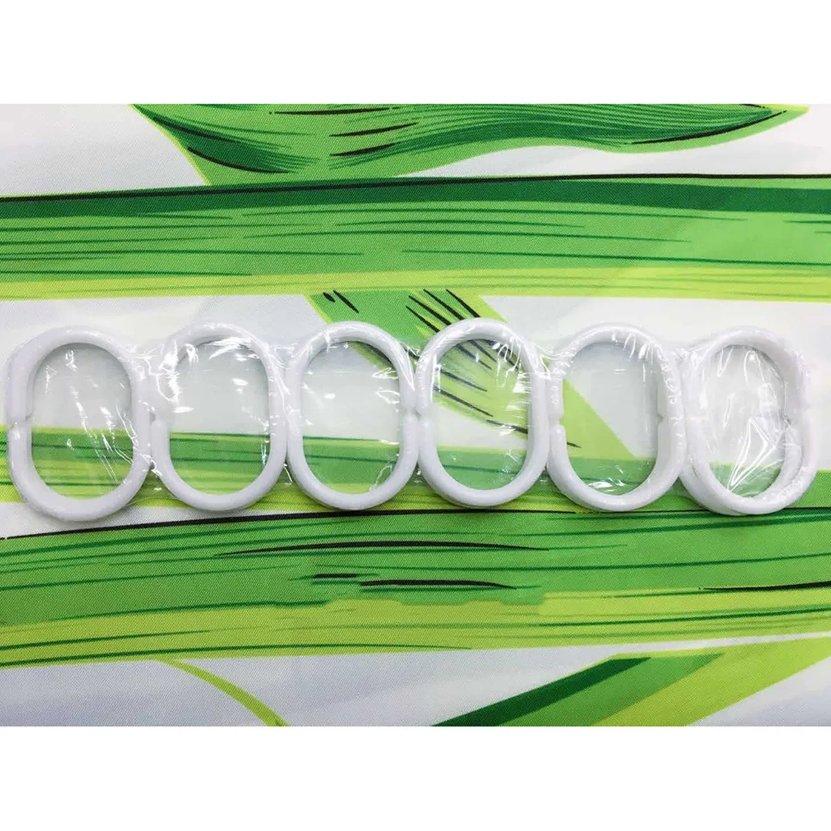 

Waterproof Resistant Bamboo Forest Shower Curtain Polyester Bathing Curtain Bathroom Decoration Hooks Easy Hang 180x180cm