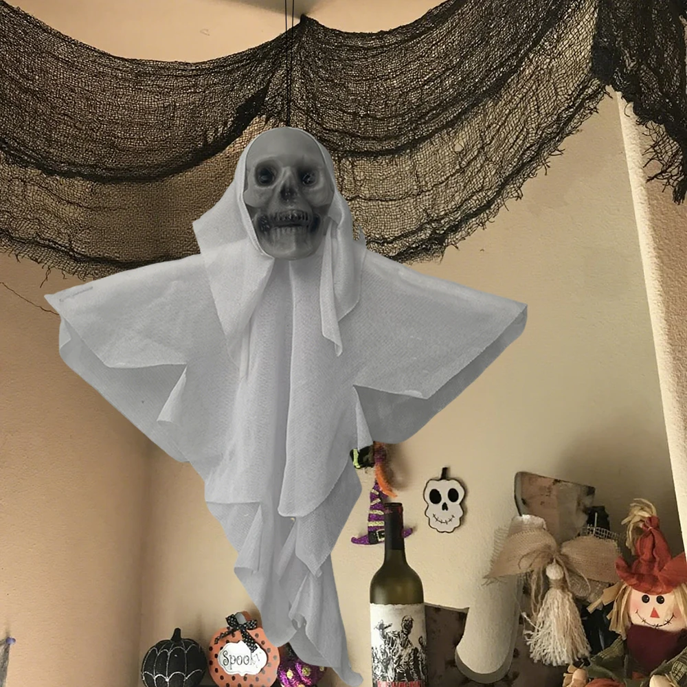 2PCS Halloween Dekorationen Party Hängen Schädel Skelett Geist Ornament Horror Requisiten Haunted Home Dekoration Halloween Im Freien – Detail 6
