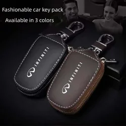 Car Key bag leather car remote control protection cover for Infiniti FX35 Q50 Q30 ESQ QX50 QX60 Qx70 EX JX35 G35 G37 key case