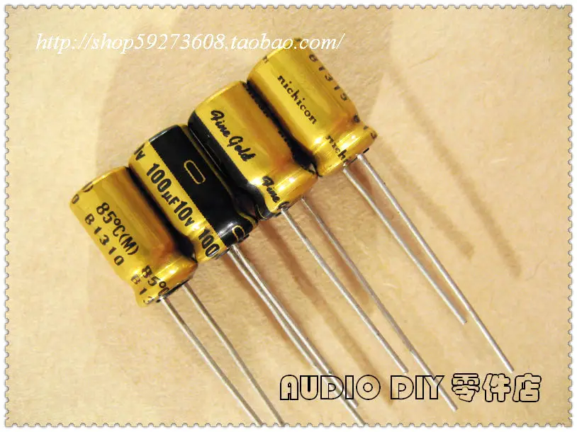 

20PCS/100PCS Nichicon (fine gold) FG Series 100uF 10V 10V100UF Audio Electrolytic Capacitor