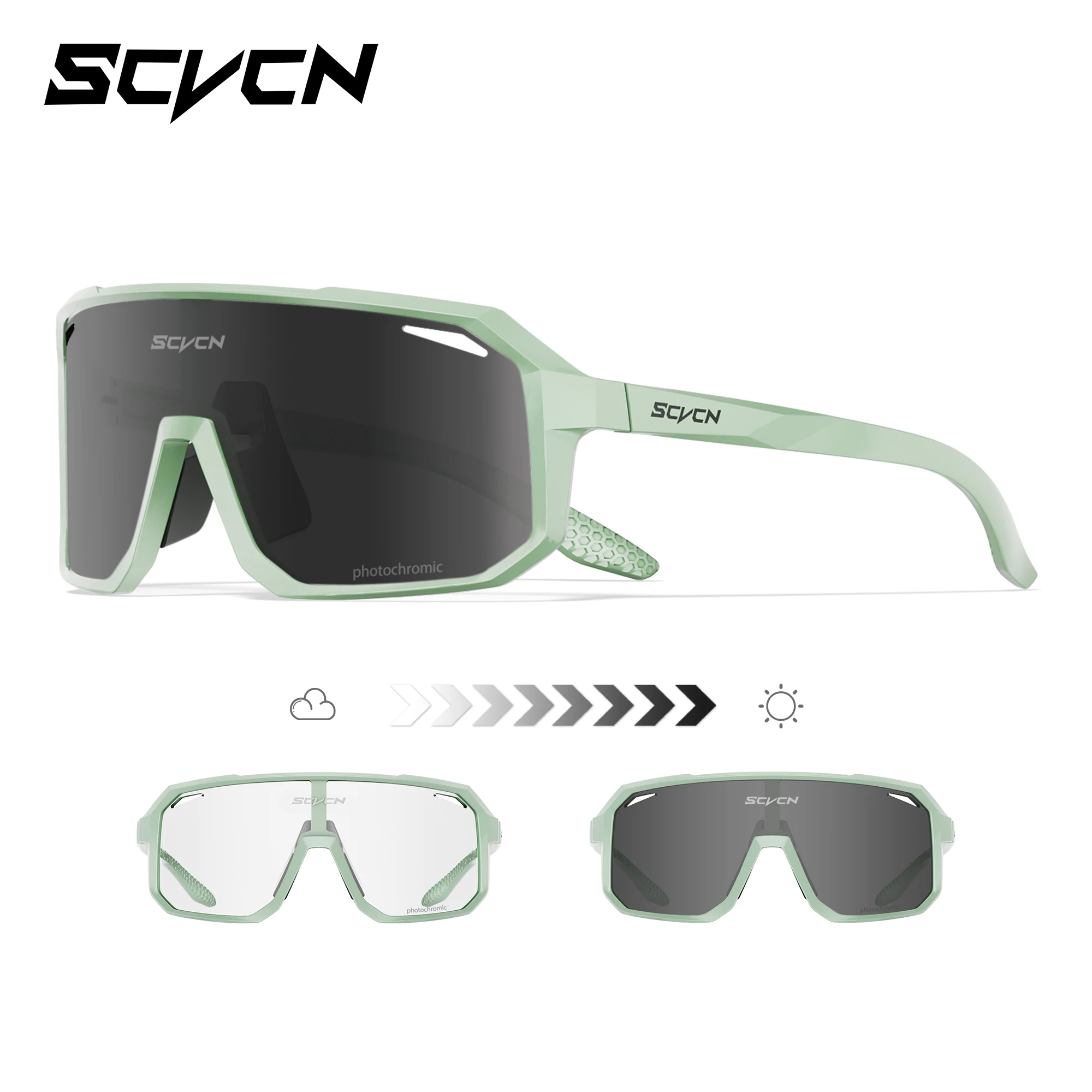 SCVCN Hot Mannen Fietsbril Fiets Zonnebril UV400 Brillen Buitensporten MTB Bril Fiets Vrouwen Rijden Wandelen Zonnebril