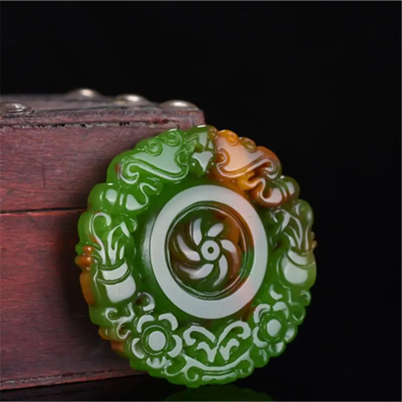 Time flies, men's and women's colored jade pendants, jade necklaces, and jade brands