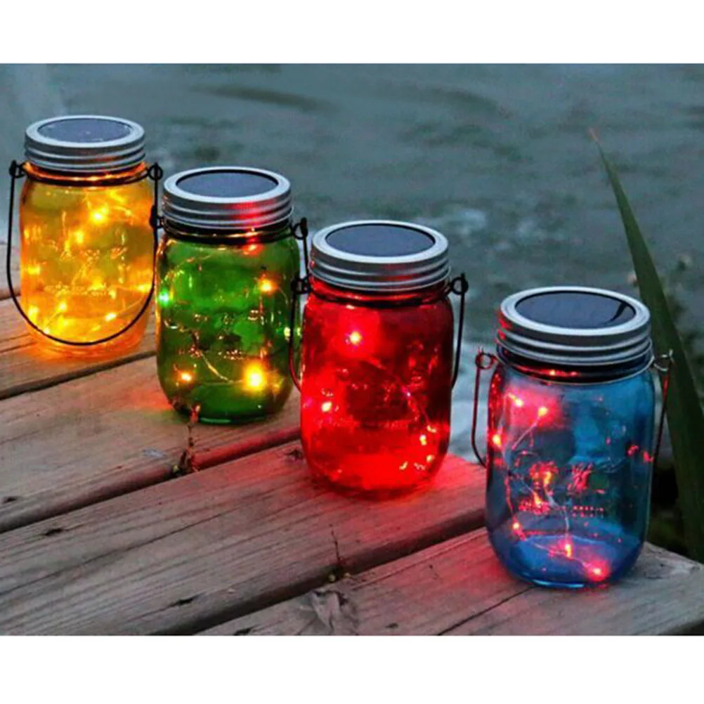 

Fairy Lights for Jars Solar Led Crack Outdoor Waterproof Watering Can Garden Decor