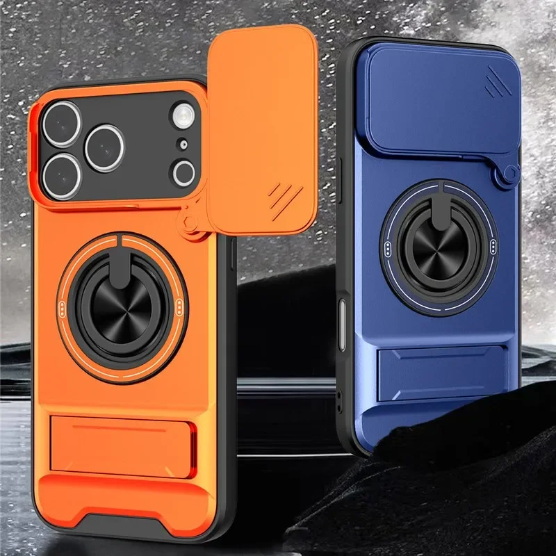 

Back Hide 360 ° Rotating Bracket Phone Case for iPhone Air 17 15 Pro Max 16 Pro 15 14 Plus With Support Magnetic Charging
