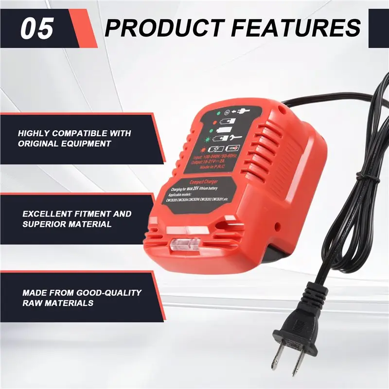 A36T-Battery For V20 20V Max Lithium Battery Mini For CMCB202 CMCB204 CMCB206 CMCB104 Easy Install US