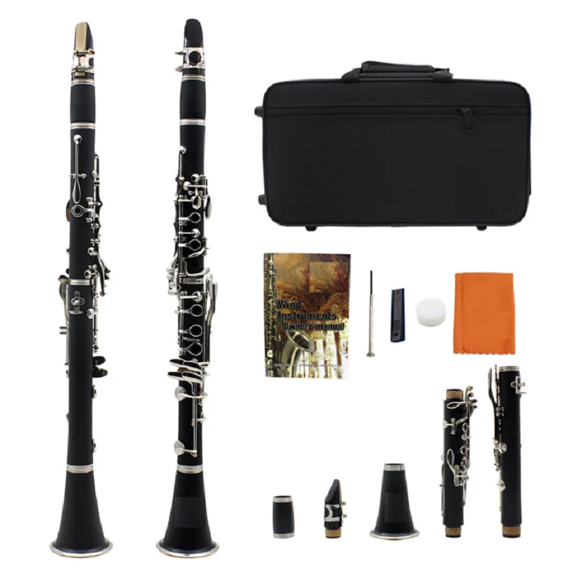 

Clarinet B-flat 17-key bakelite clarinet set