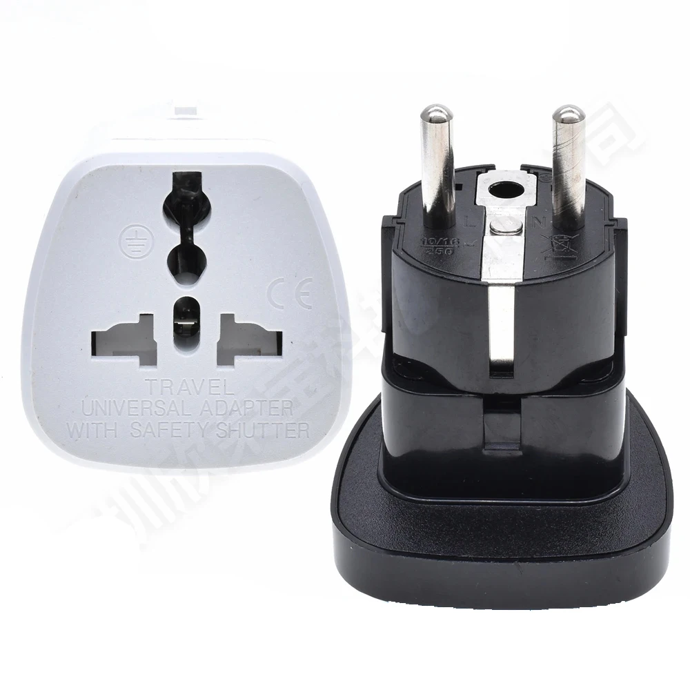 

1pcs 4.8mm EU Euro KR Plug Adapter US to EU Plug Adapter Travel KR Adapter Electric EU KR Plug Converter Power Sockets AC Outlet