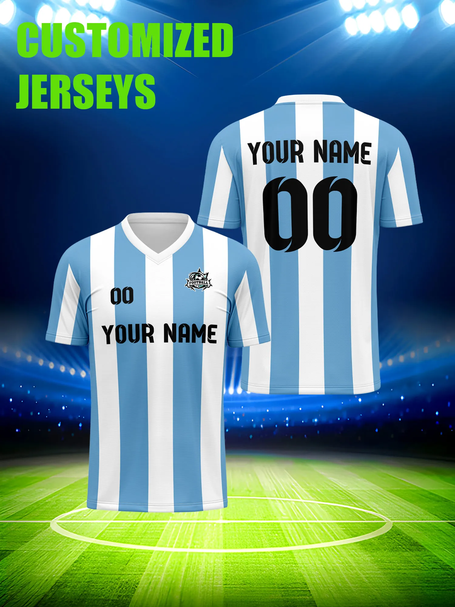 

Футболка для футбола с индивидуальным изображением, номером и именем, форма для турниров и чемпионатов ведущих клубных лиг