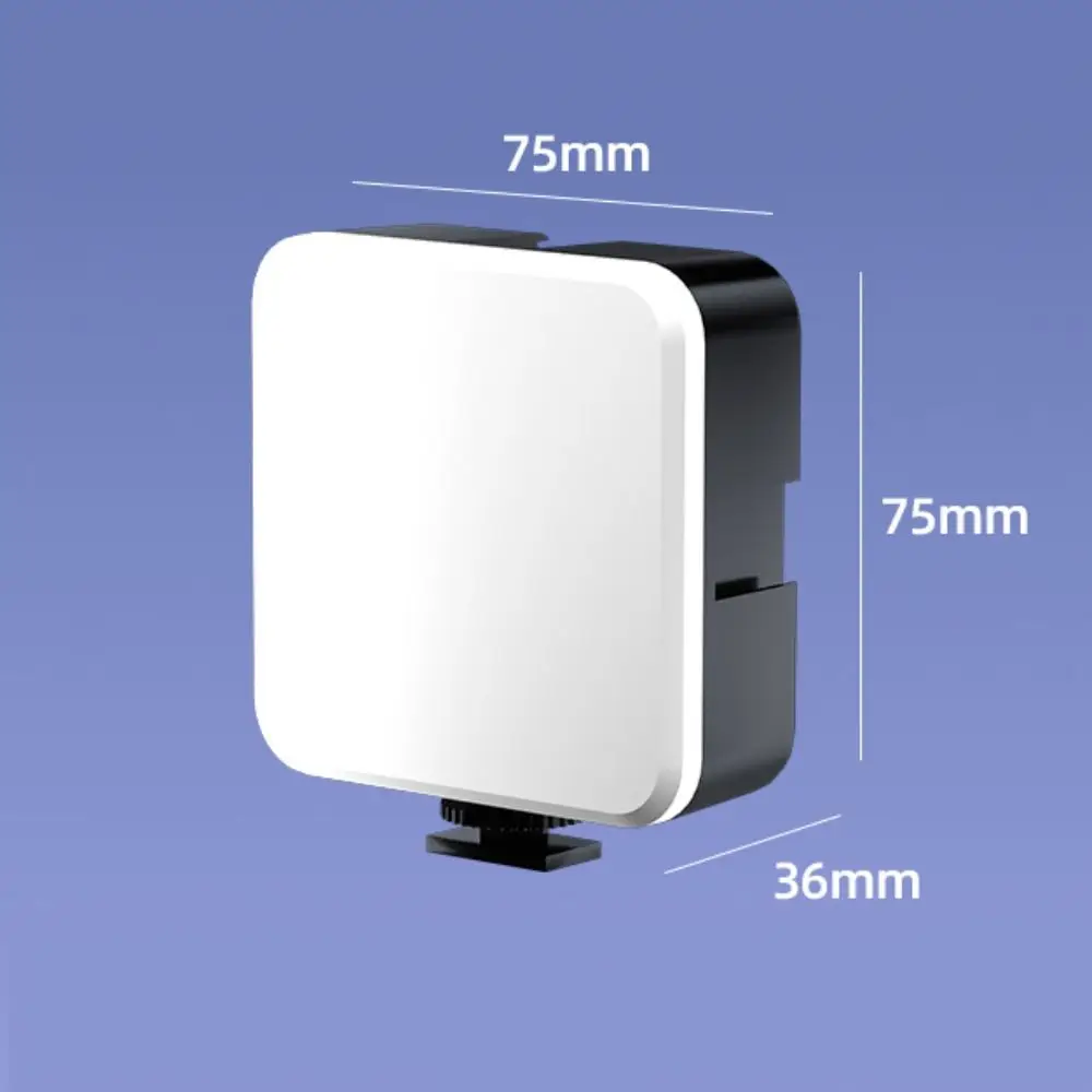 المحمولة كامل اللون RGB ملء الضوء 800LUX Mini LED الفيديو الضوئي نوع C قابل للتعديل Speedlight للكاميرا الهاتف الذكي