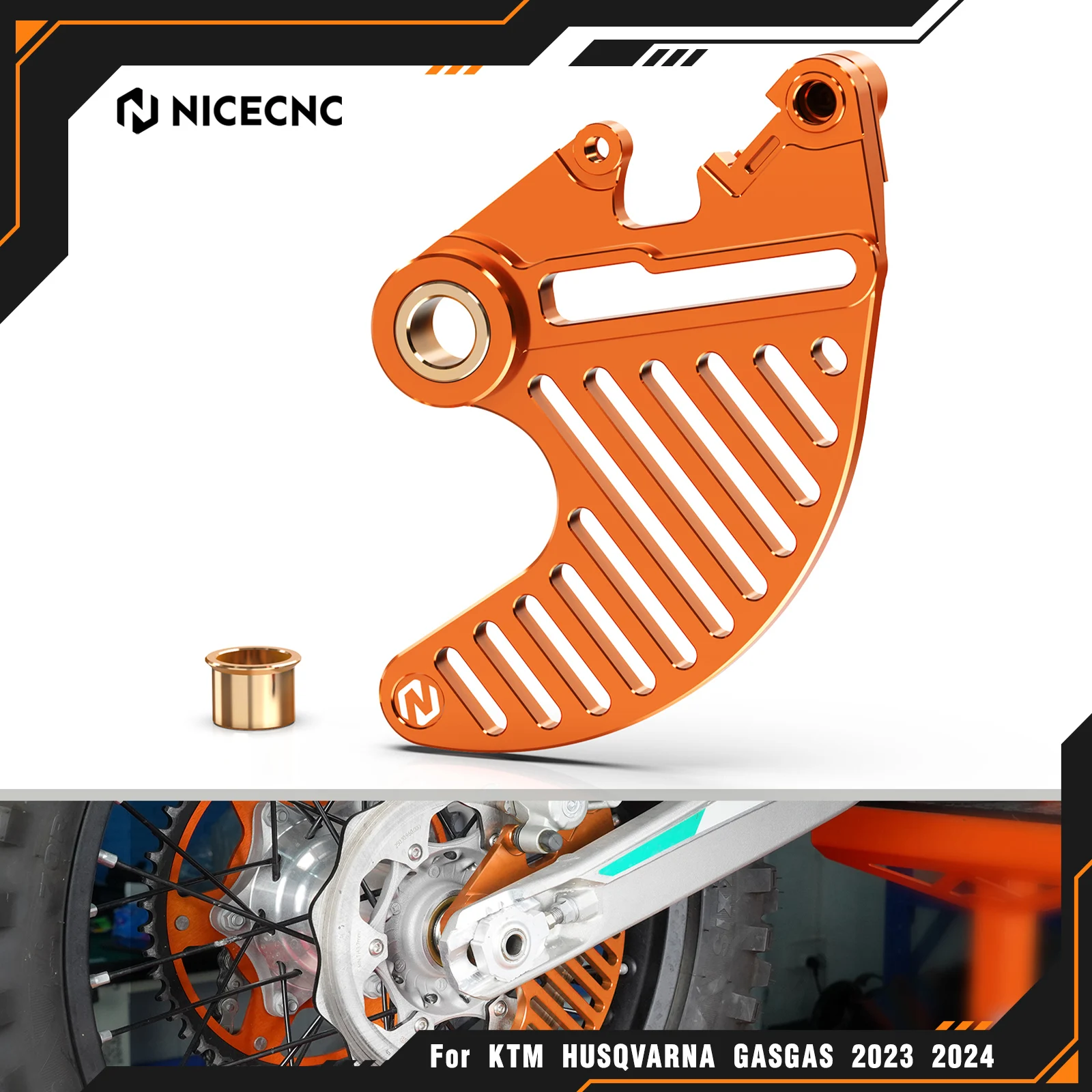 

NICECNC For KTM EXC 300 TPI SX 125 SXF 450 EXC-F 350 XCW 500 XC 300 XCF 250 XCF-W 350 6 Days 2004-2025 Rear Brake Disc Guard