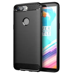 Shock Absorption Phone Cover for Oneplus 5T Silicone Case For One Plus 5t 1+5T Soft TPU Carbon Fiber Cases Coque Fundas