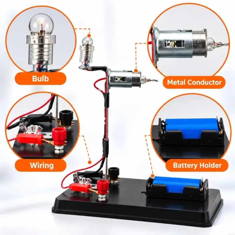Metal Conductor Resistance Temperature Demonstrator with Linked Visual Change and Base-Mounted Circuit for K92C