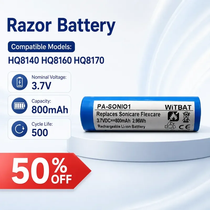 

Replacement Battery for Philips HQ8140 HQ8160 HQ8170 Electric Shaver