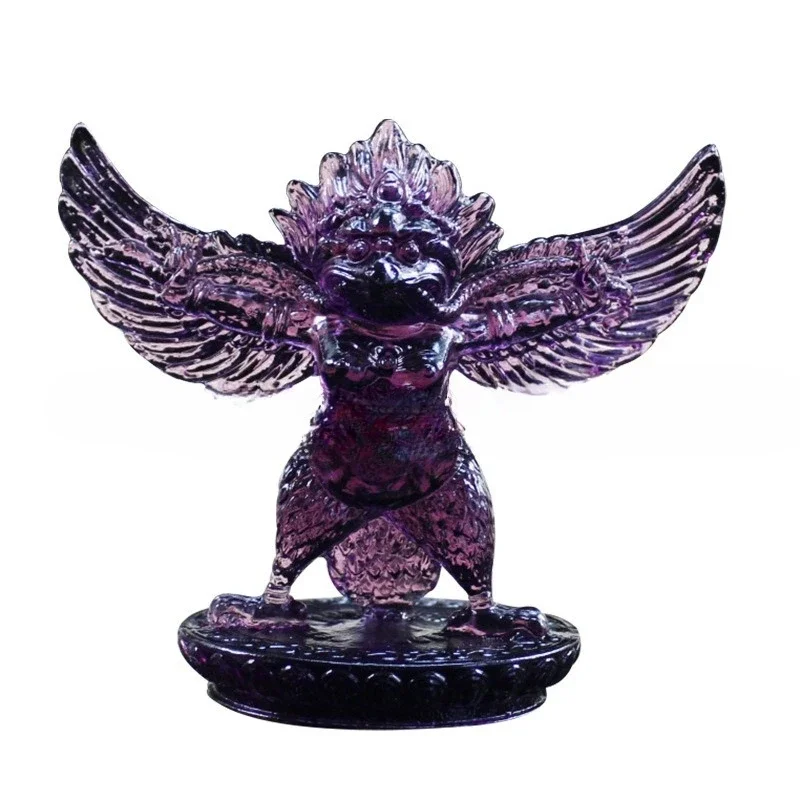

Ancient glazed Dapeng golden-winged bird handicrafts Tibetan offering home Buddhist hall offering Dapeng bird ornament