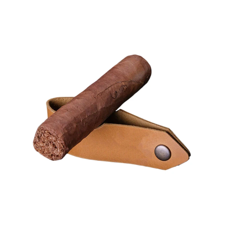 1Pcs Fine Design Leather Cigar Holder Pipe Display Stand Home Pipe Holder Pipe Base Place Holster