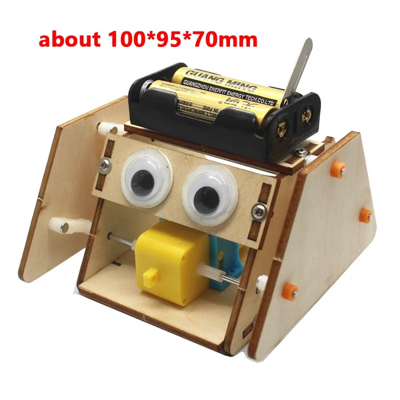 Technology Small Production Small Invention Electric Triangle Robot Homemade Primary School Students DIY Material Package G47