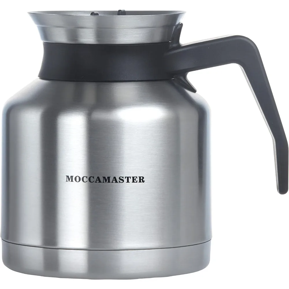 8 Cup Coffee Brewer, 32 oz, Drip Coffee Machine, Home Use, Office Use, Outdoor Activities, Camping,Polished Silver