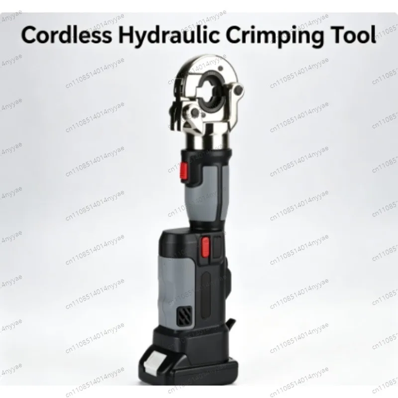 18V Cordless Crimping Tool LS-300 - Electric Hydraulic Pliers for 6-300mm² Copper/Aluminum Lugs, with 2 Batteries