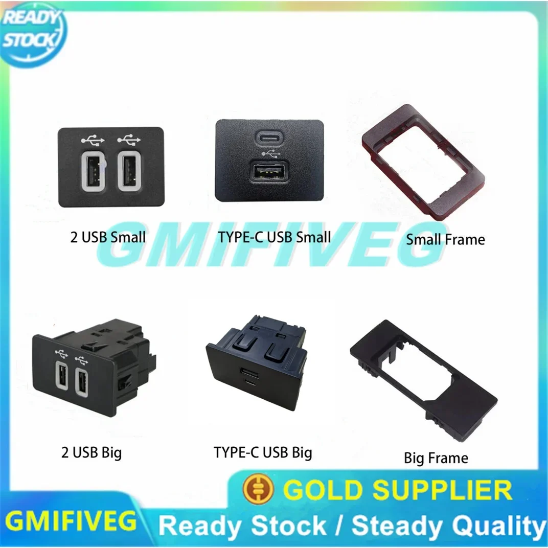 

New Dual USB TypeC Charger Socket For Ford Carplay SYNC3 USB Type-C Dual Interface Module SYNC 2 HP5T-14F014-AD HC3T-14F014-DB