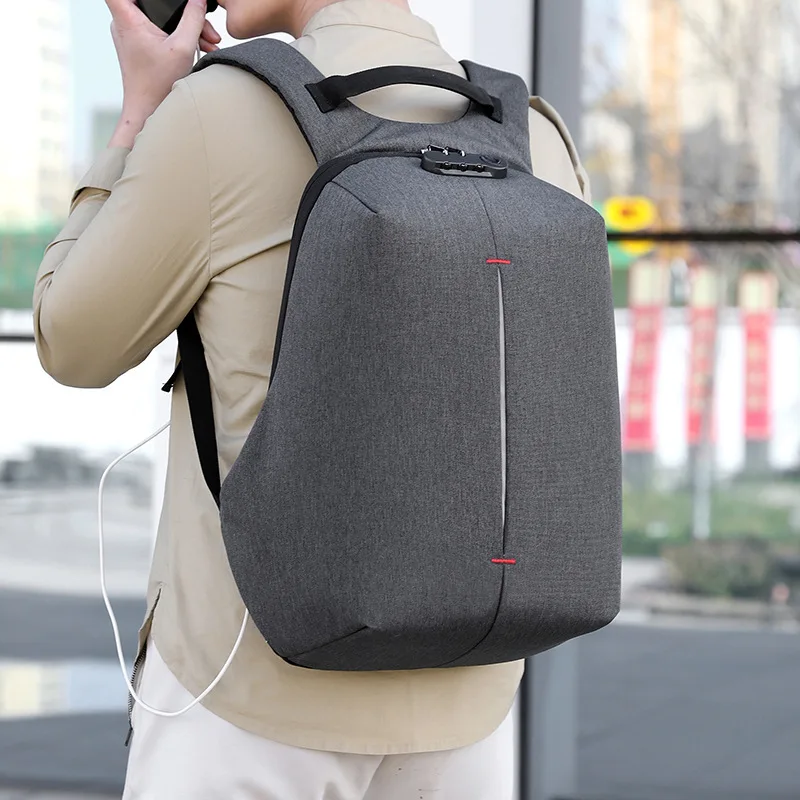 Large capacity business backpack for men, fashionable college student backpack, laptop, multi-purpose computer bag, backpack