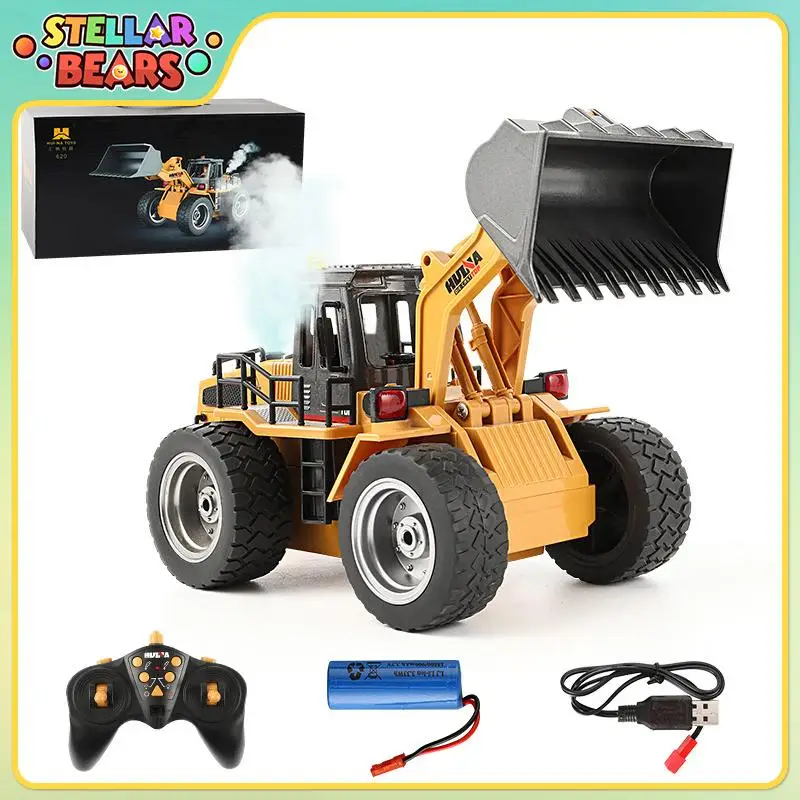 

HUINA 620 1/18 RC Tractor Shovel Truck Toy Spray Remote Control Bulldozer Trucks Engineering Vehicle Toys for Children Boy Gifts