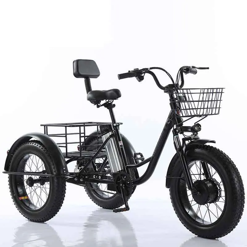 Factory Stock Wide Tire Off-Road Electric Tricycle, Pedal Assisted Electric Motorcycle Snowmobile Made in China