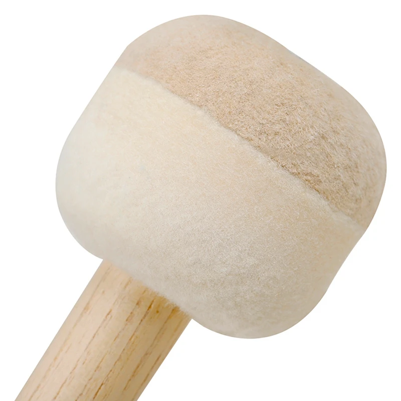 Big Army Drum Drumstick Two-Color Felt Head Wooden Drum Hammer Big Drumstick Percussion Instrument Accessories