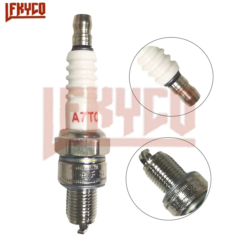 High-performance 1/2/4PCS Spark Plug A7TC for Moped Scooter Quad Kart GY6 50CC 80CC 125CC 150CC Tao Tao Jonway ATV Dirt Pit Bike