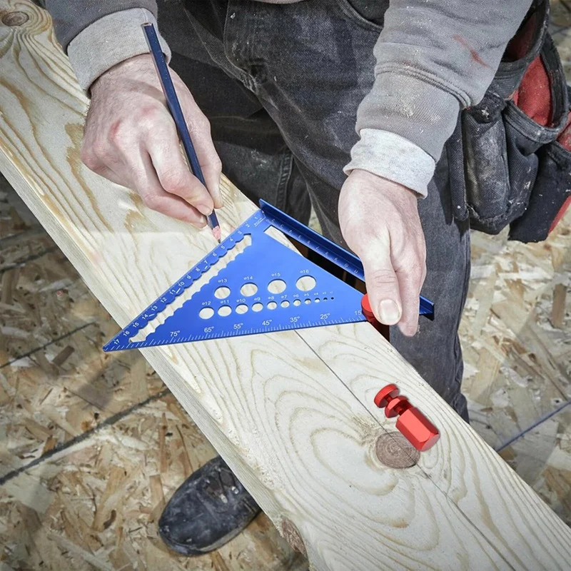 A81M New High Stair Gauge For Square Frame Clamp With Bracket And Hook, Suitable For Speed Square, Frame Square Stop