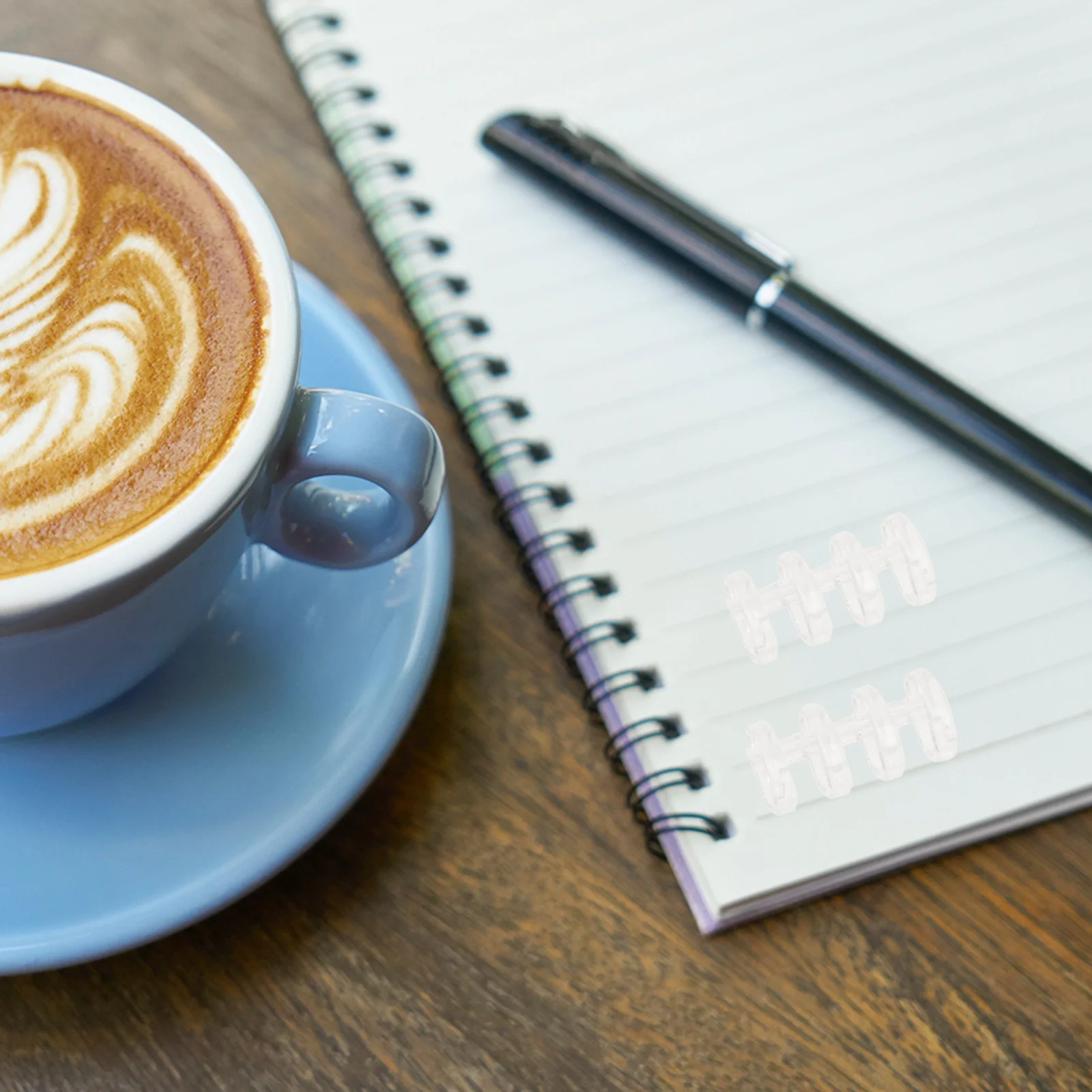 10Pcs File Binder Snap Premium Plastic Four-Hole Loose Leaf Binder Clips for Document Organization Stationery Set