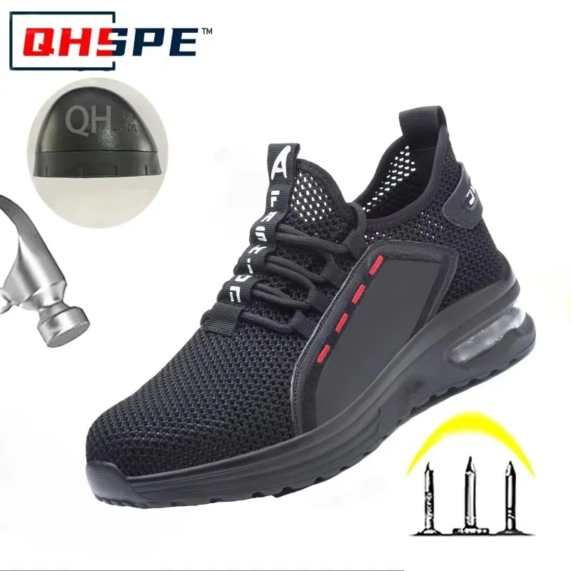 

Anti Smashing and Anti Piercing Mesh Lightweight Comfortable Breathable Steel Toe Cap Safety Shoes Labor Protection