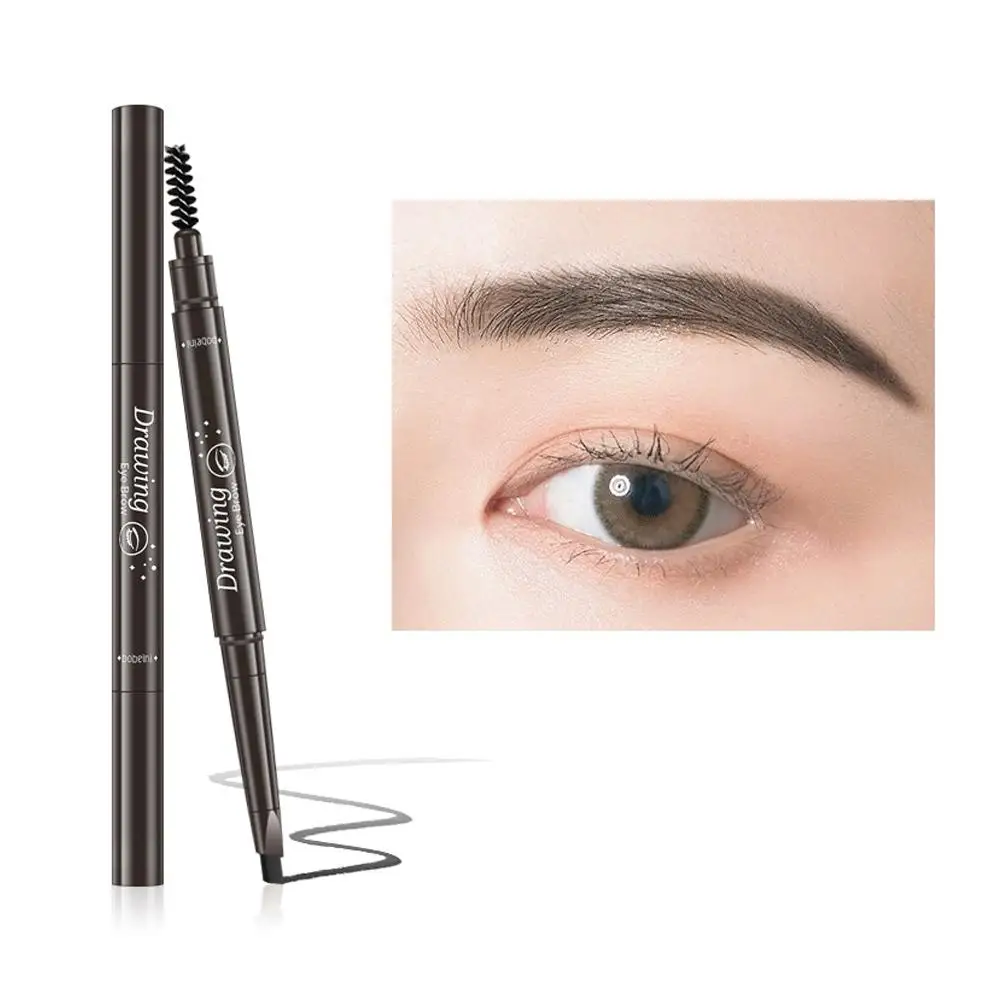 Rotating Eyebrow Pencil For Women Double Heads Natural Waterproof Long-lasting Easy Ware Eyebrow Pen 6 Color K6W7