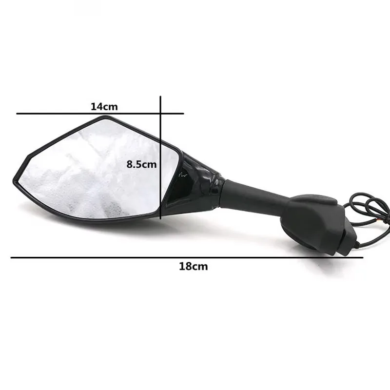 Motorcycle Rearview For Kawasaki ZX 12R 2000 2001 2002 2003 2004 2005 2006 Mirror with Integrated Turn Signal for ZX12R 00 01 06