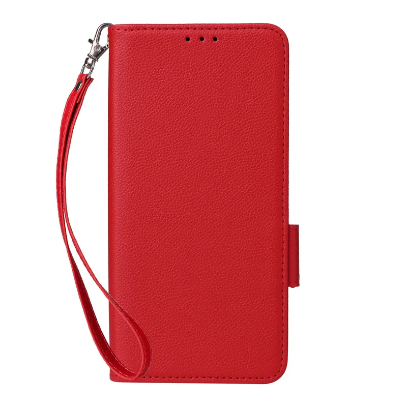 For MOTOROLA Moto Edge 50S Pro luxury smooth side buckle wallet magnetic case mobile phone litchi pattern flip protective case