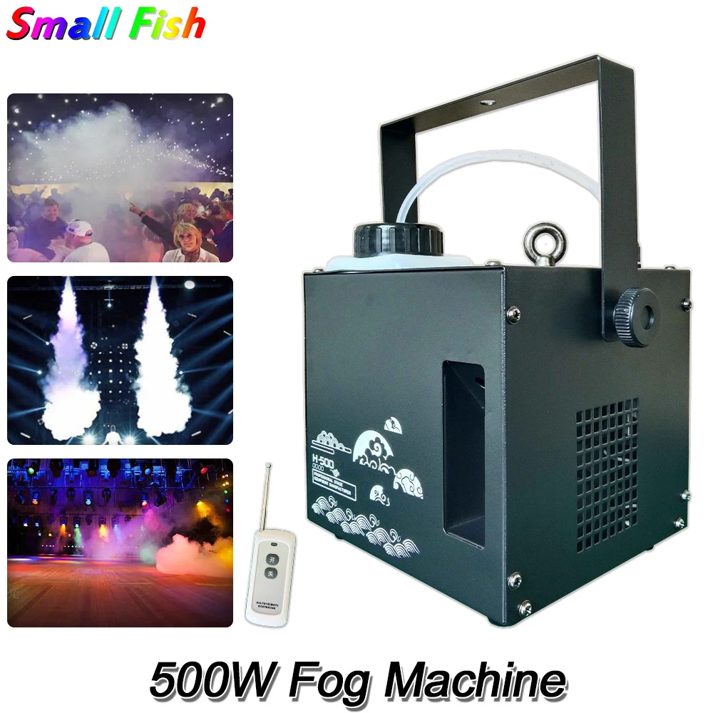 

Free Shipping Remote / DMX 512 Control 500W Fog Machine Stage Smoke Machine 1.5L Mist Haze Machine Dj Party Light Equipments