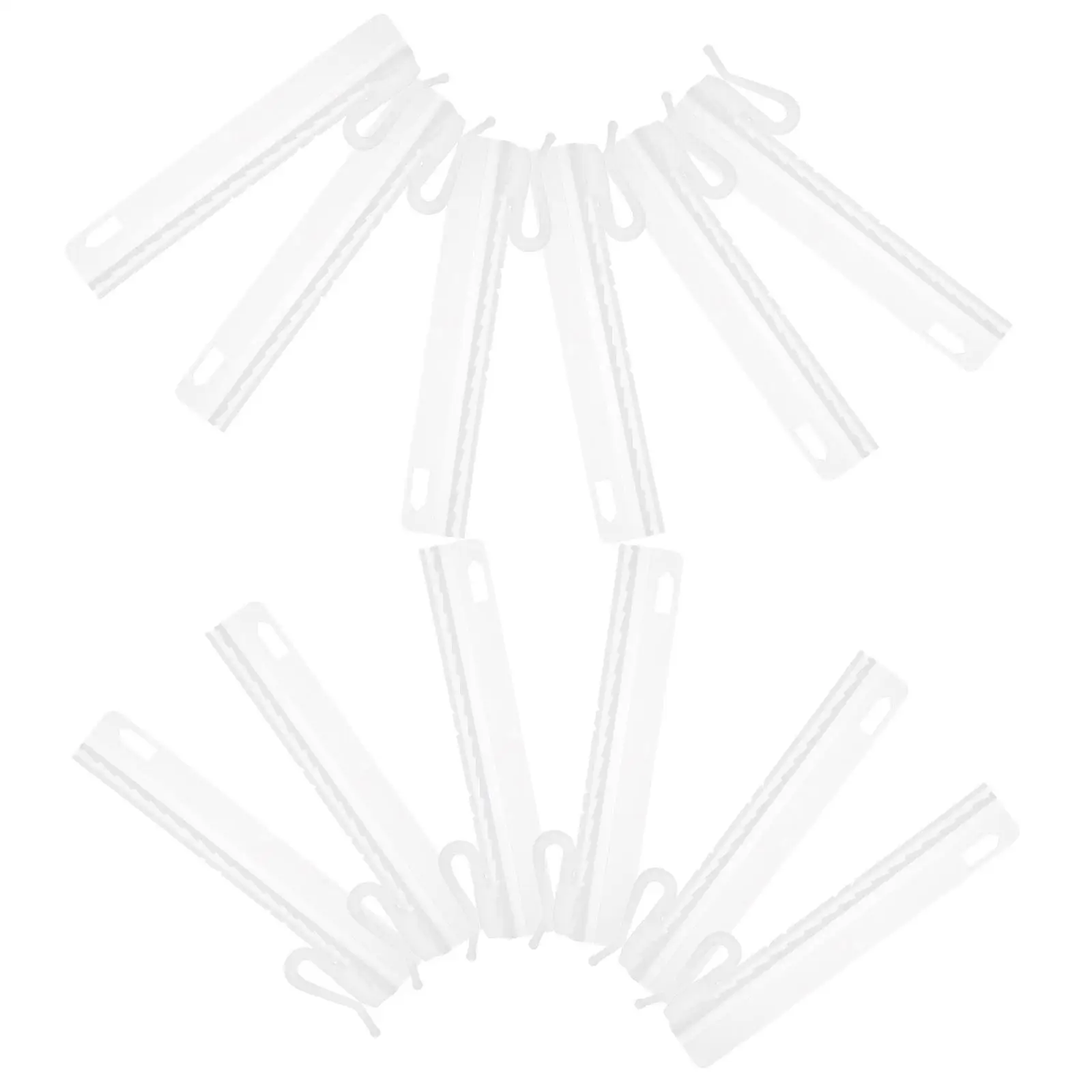 50PCS Adjustable Curtain Hooks Plastic Home Decoration Accessories S Hook Extendable Shower Kitchen Bathroom Curtains Easy