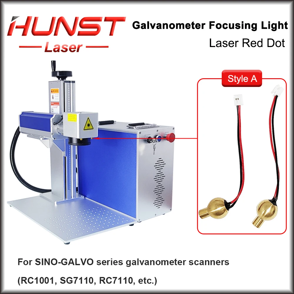 HUNST Laser Marking Machine Focusing light for SG7110 RC1001 RC7110 Laser Galvanometer Scanner 650nm Red Dot Accessories