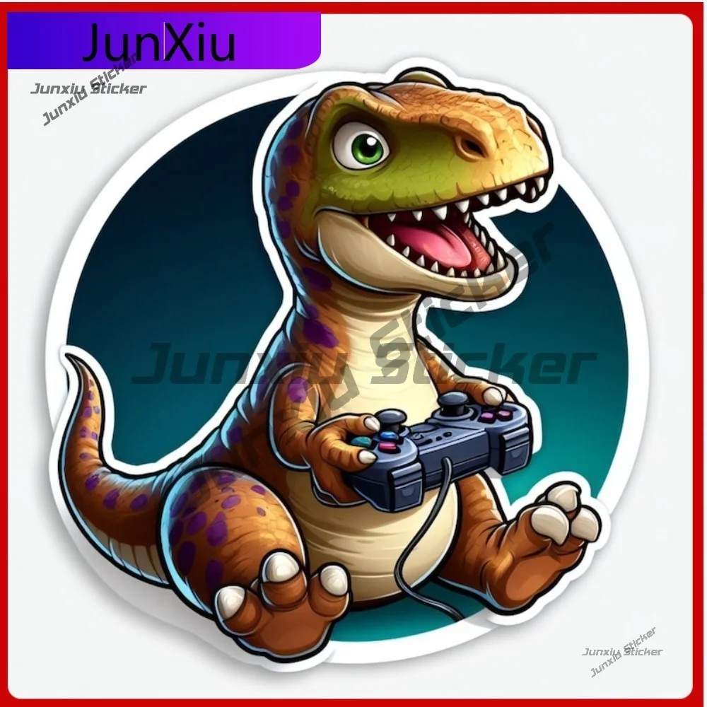 

Unique Gaming T rex Window Sticker Tyrannosaurus Dinosaur Waterproof Vinyl Decal Resistant Exterior Stylish Outdoor Durable