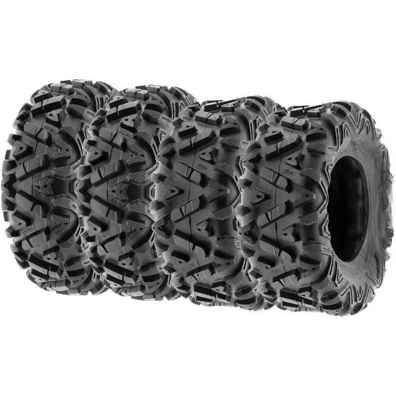 مجموعة جديدة مكونة من 4 إطارات لجميع التضاريس 25x8-12 أمامي و25x10-12 خلفي، بدون أنابيب A033,6 PR، #1