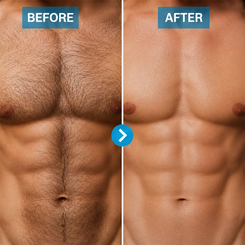 YUITIKUE Men Hair Removal Cream 60g 15Min Fast Painless Depilatory Cream For Chest Back Legs Arms Body Hair Remove