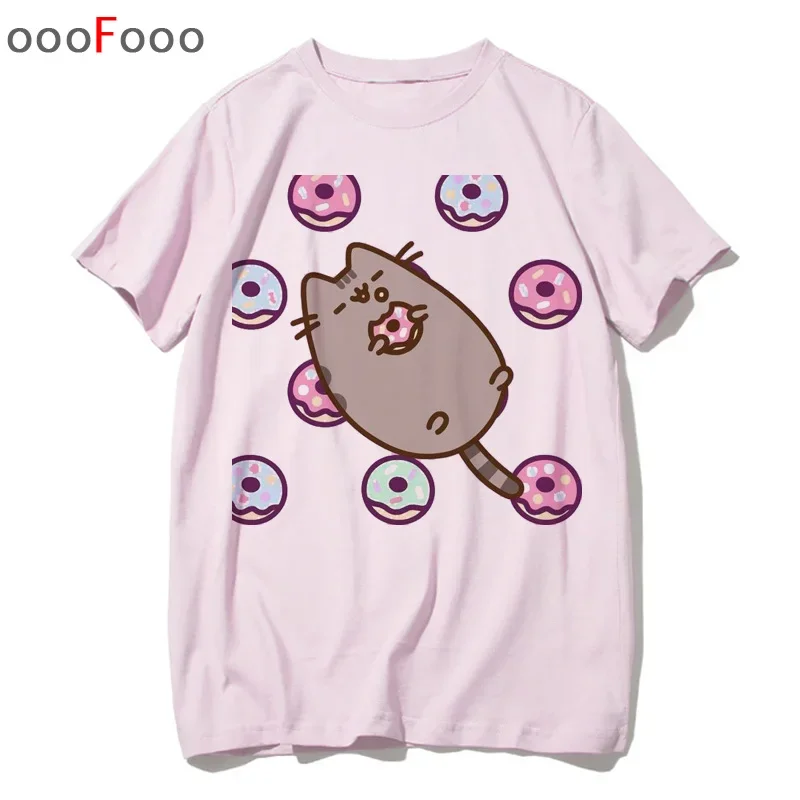 Pusheen women Tee shirts cat cartoon female t shirt top t-shirt tshirt kawaii korean  90s harajuku casual graphic