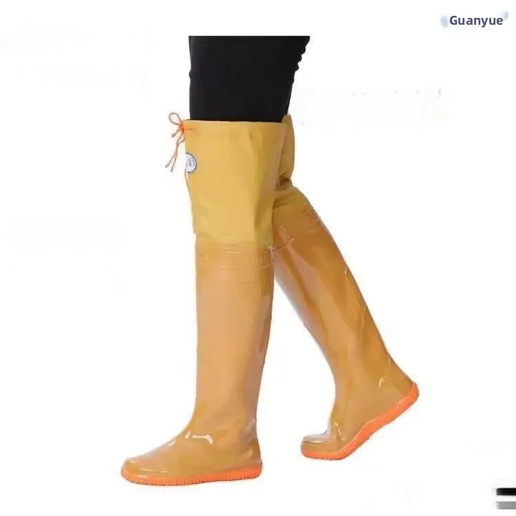 

Unisex High-Tube Rice Planting Water Shoes Rain Boots Short-Calf Men's Women's Fishing Wading Shoes Wave Pattern