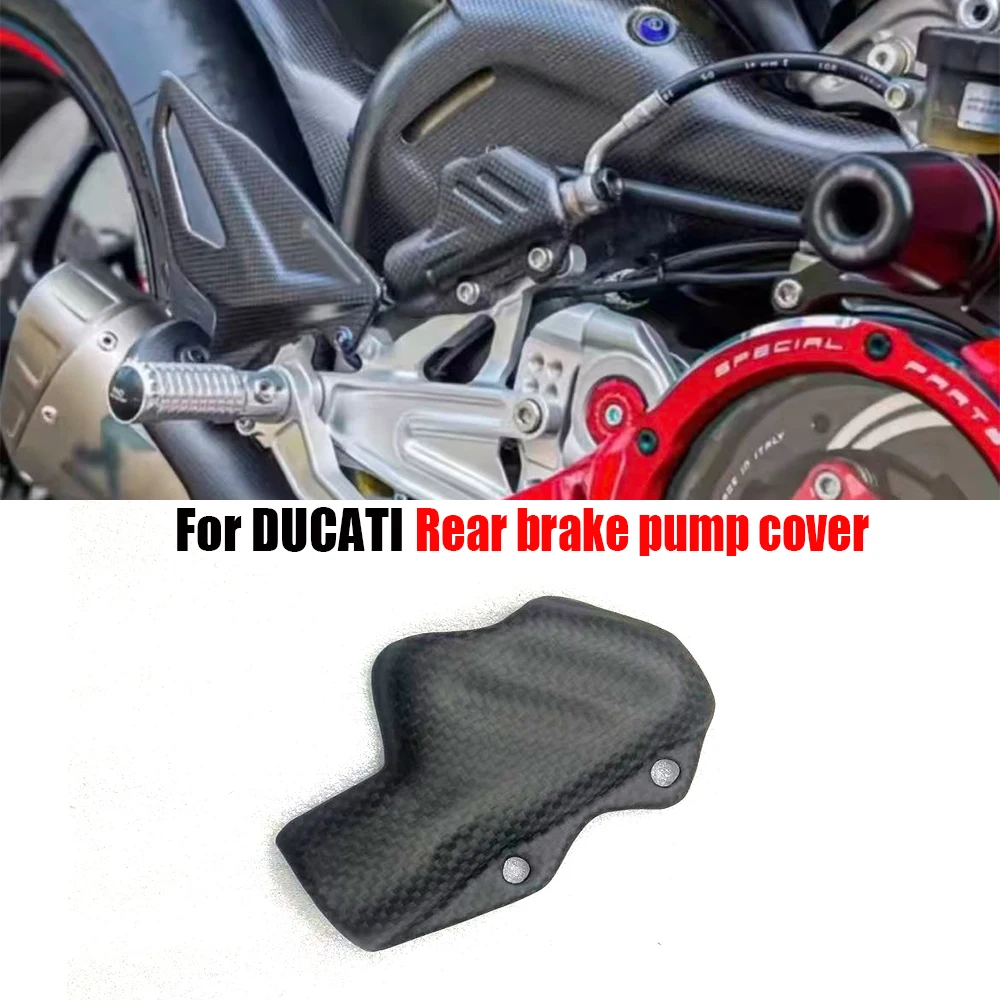 

For DUCATI Panigale V4 V4S V4R Street Fighter V4 V4S 2018-2022 Motorcycle parts carbon fiber rear brake pump cover Accessories