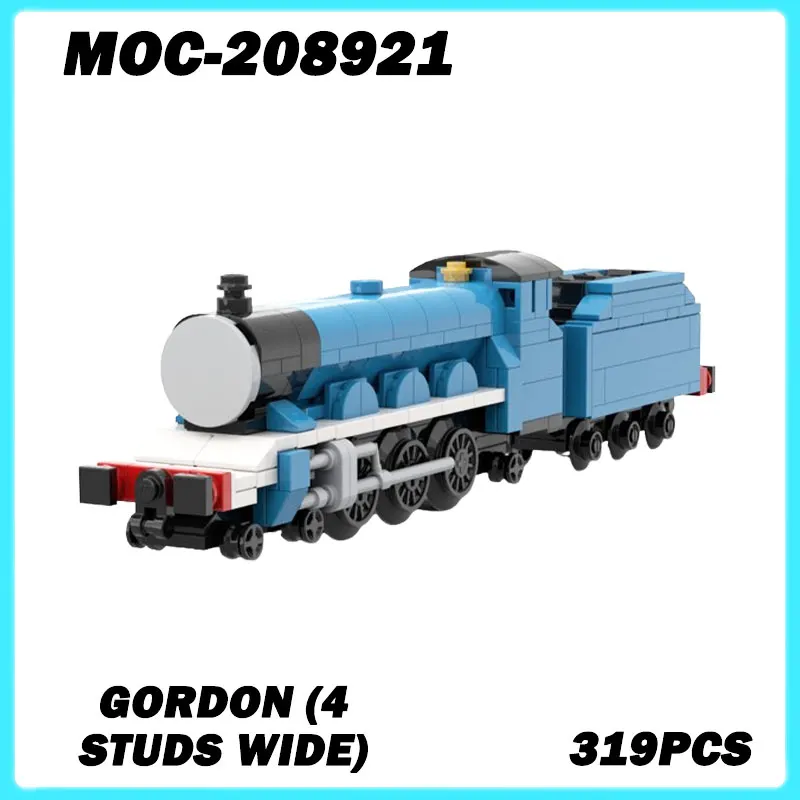 

MOC-208921 Mini Train Series Blue Gordon (4 studs wide) Collectible Education Model Brick Puzzle Toy Birthday Gifts 319PCS