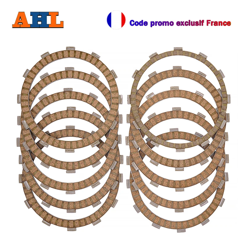AHL – Kit de disques de Friction d'embrayage à base de papier, pour moto Kawasaki ZX1400 Ninja ZX-14 ZX-14R ZZR1400 ZG1400 1400GTR Concours