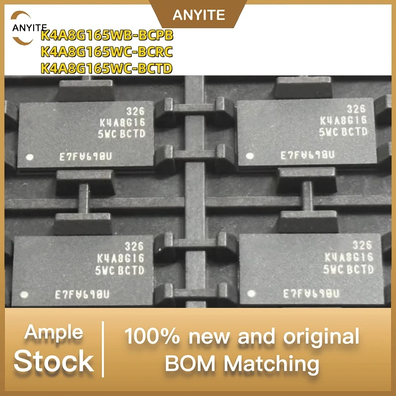 

New 5Pcs/LOT K4A8G165WB-BCPB K4A8G165WC-BCRC K4A8G165WC-BCTD K4A8G165WB K4A8G165WC BGA