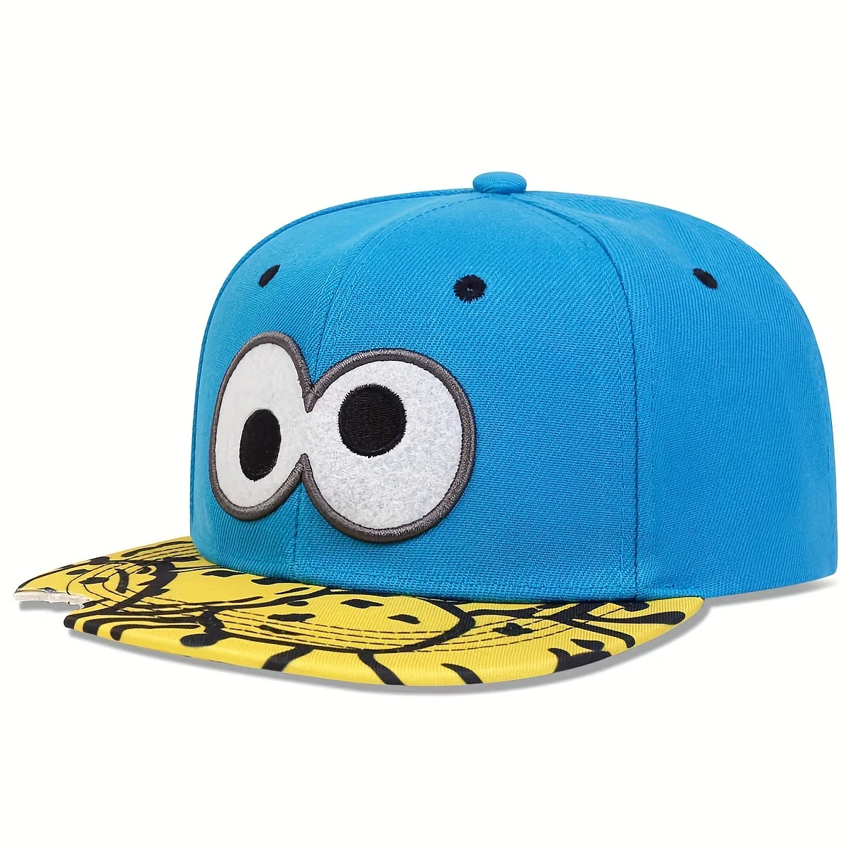 Trend Embroidered Cartoon Hip Hop Baseball Hat For Men And Women Eye Letter Pizaa Outdoor Travel Party Gathering Gift Peaked Cap