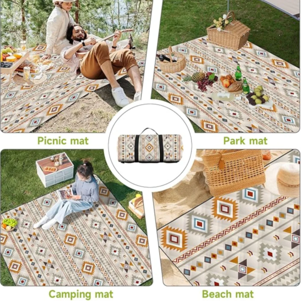 

Outdoor Moisture-proof Camping Blanket Nap Mat Multi-functional Shoulder Bag-style Picnic Mat Portable Hand-luggage Bag