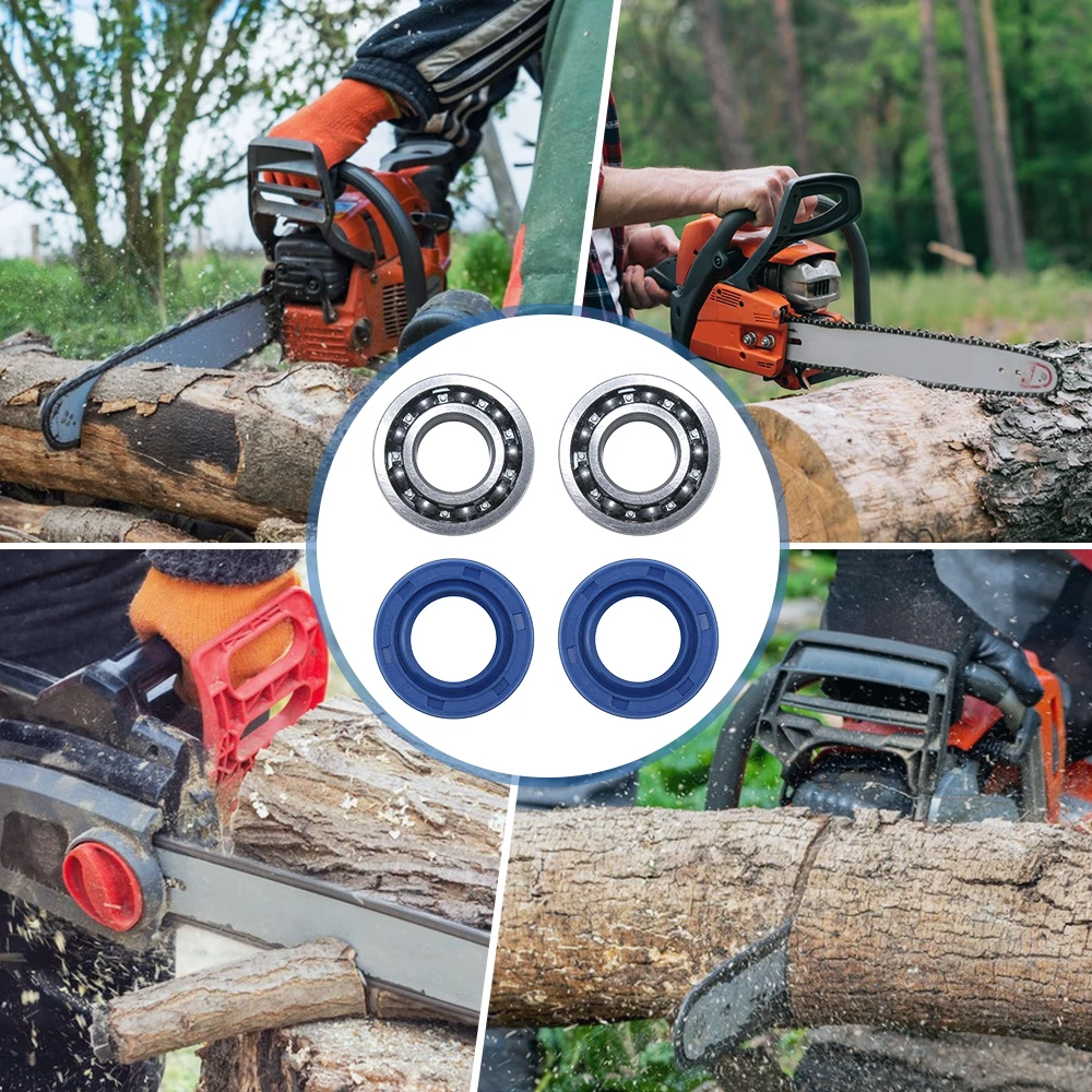 2set/lot Crankshaft Bearing Oil Seal Kit For STIHL MS180 MS170 MS 180 170 018 017 Chainsaw Part  9503 003 0311 / 9638 003 1581